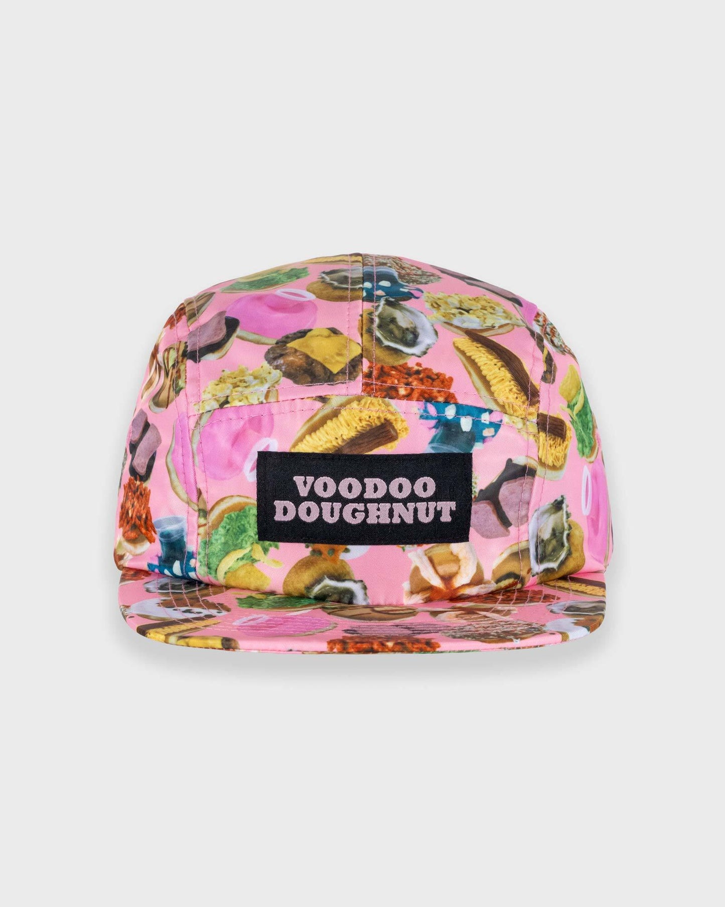 Rejects Pattern Camper Cap - Pink
