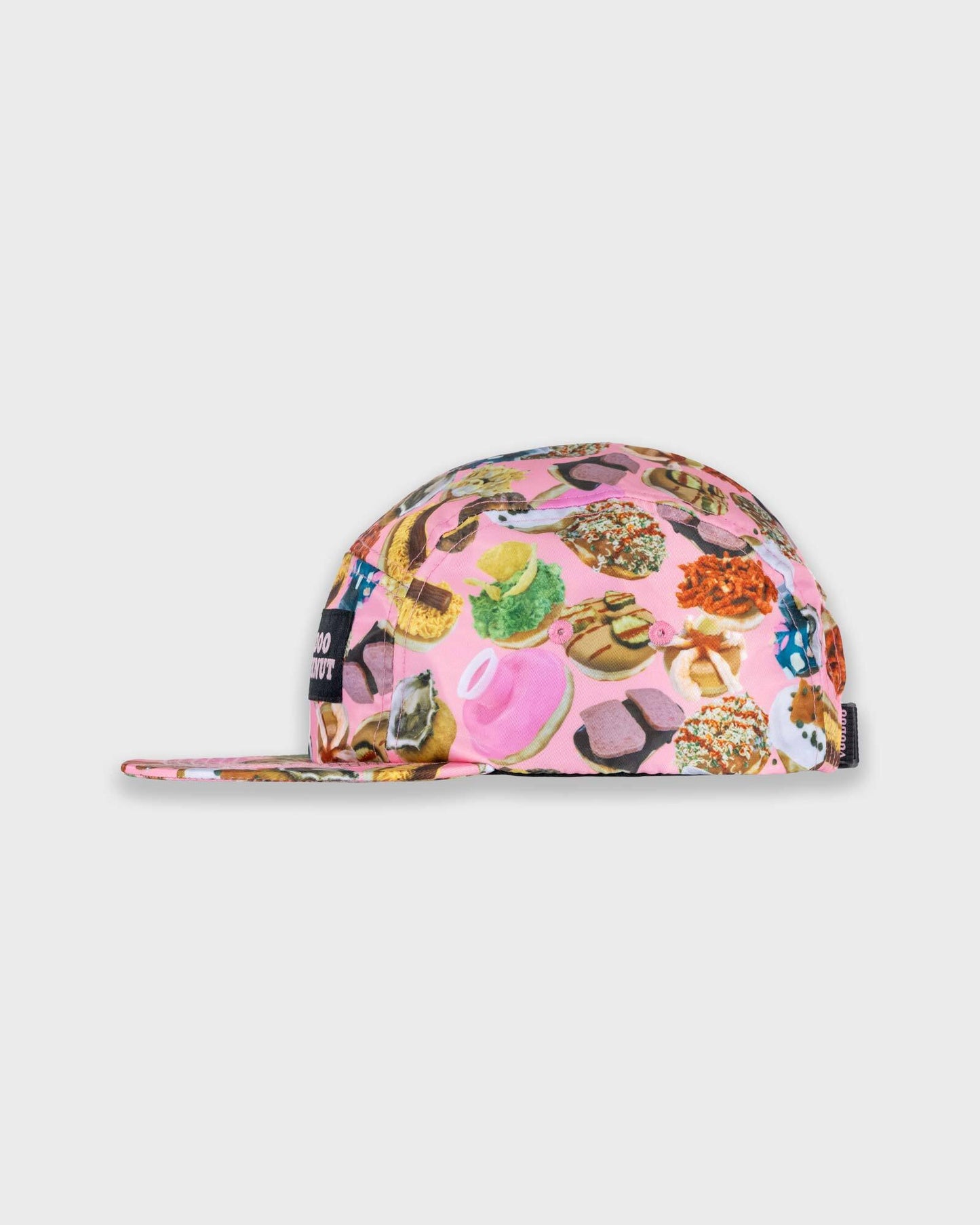 Rejects Pattern Camper Cap - Pink