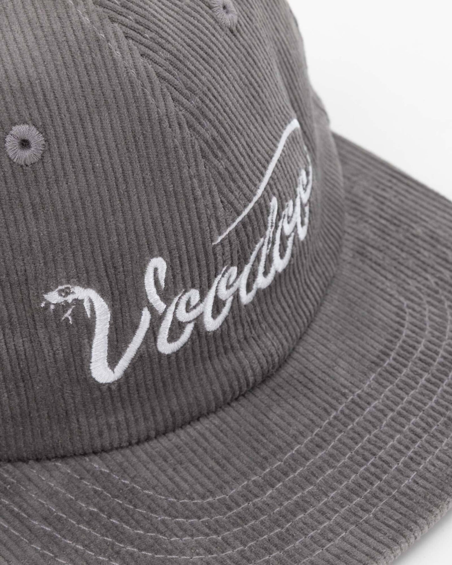 Gray cap with 'Voodoo' logo on a white background