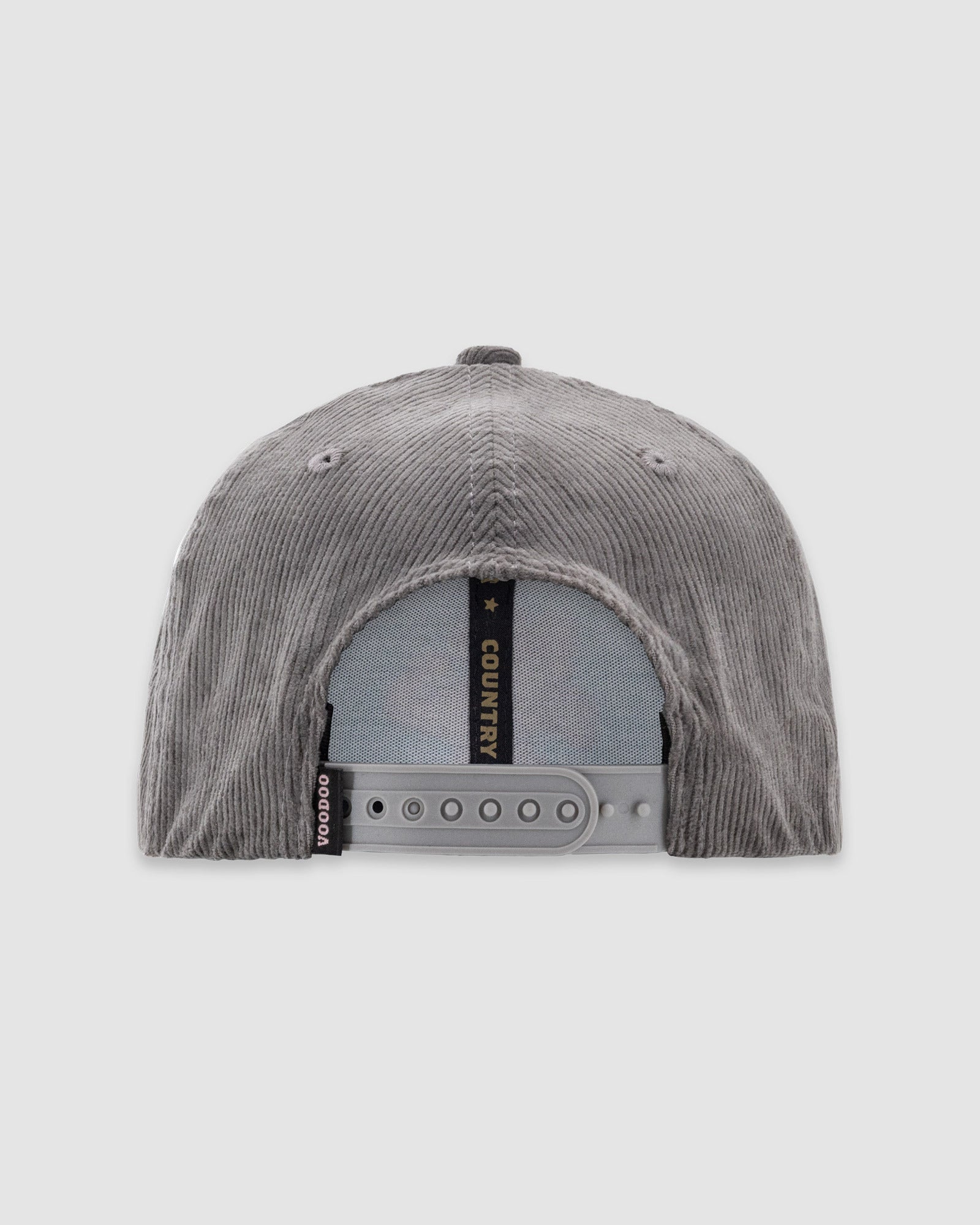 Gray textured cap with 'COUNTRY' interior branding on a light gray background