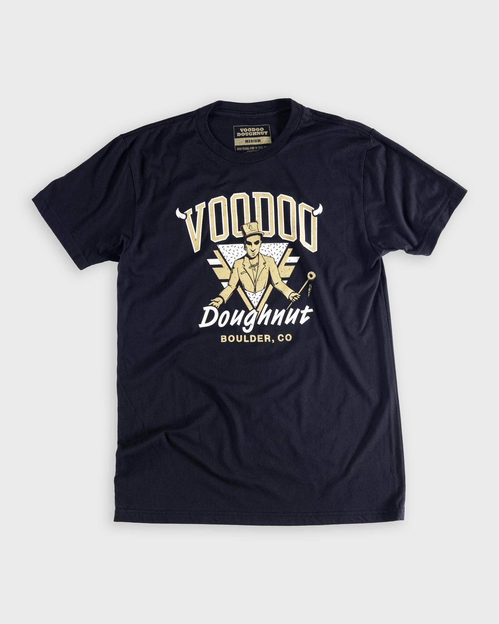 Boulder Baron Tee - Black – Voodoo Doughnut